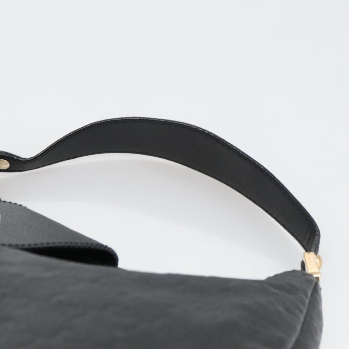Gucci Guccissima Black Leather Shoulder Bag