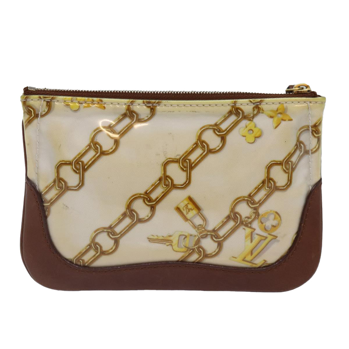 Louis Vuitton Pochette Plat Brown Leather Wallet