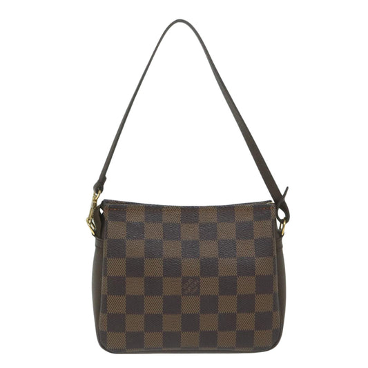 Louis Vuitton Cosmetic Pouch Brown Canvas Clutch Bag