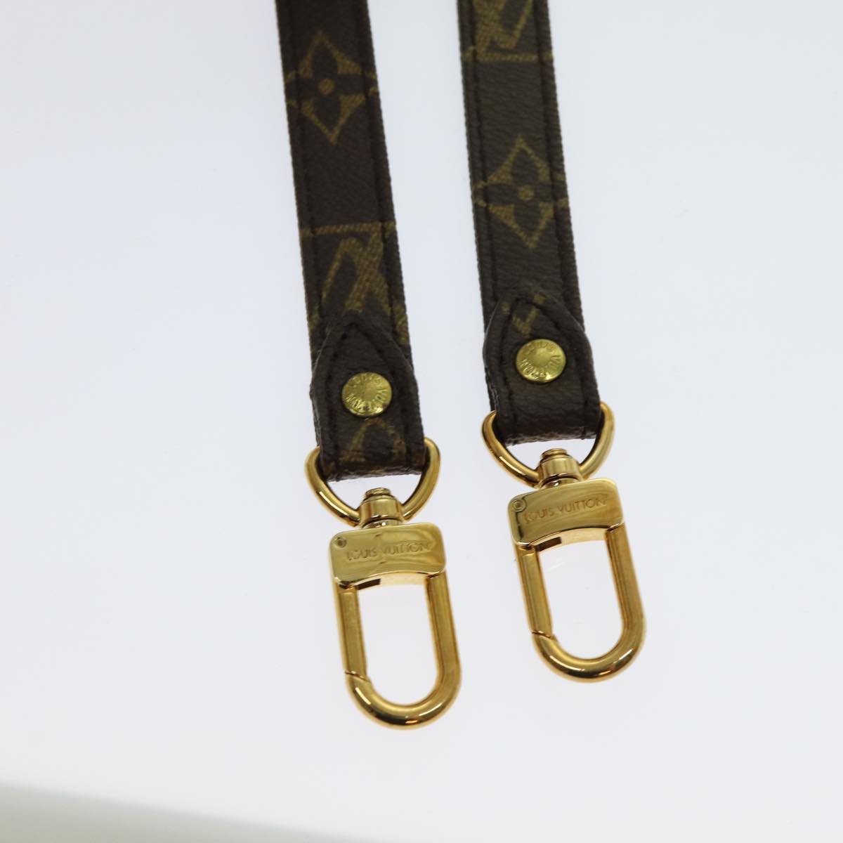 Louis Vuitton Shoulder Strap Brown Canvas Bag Jewelry