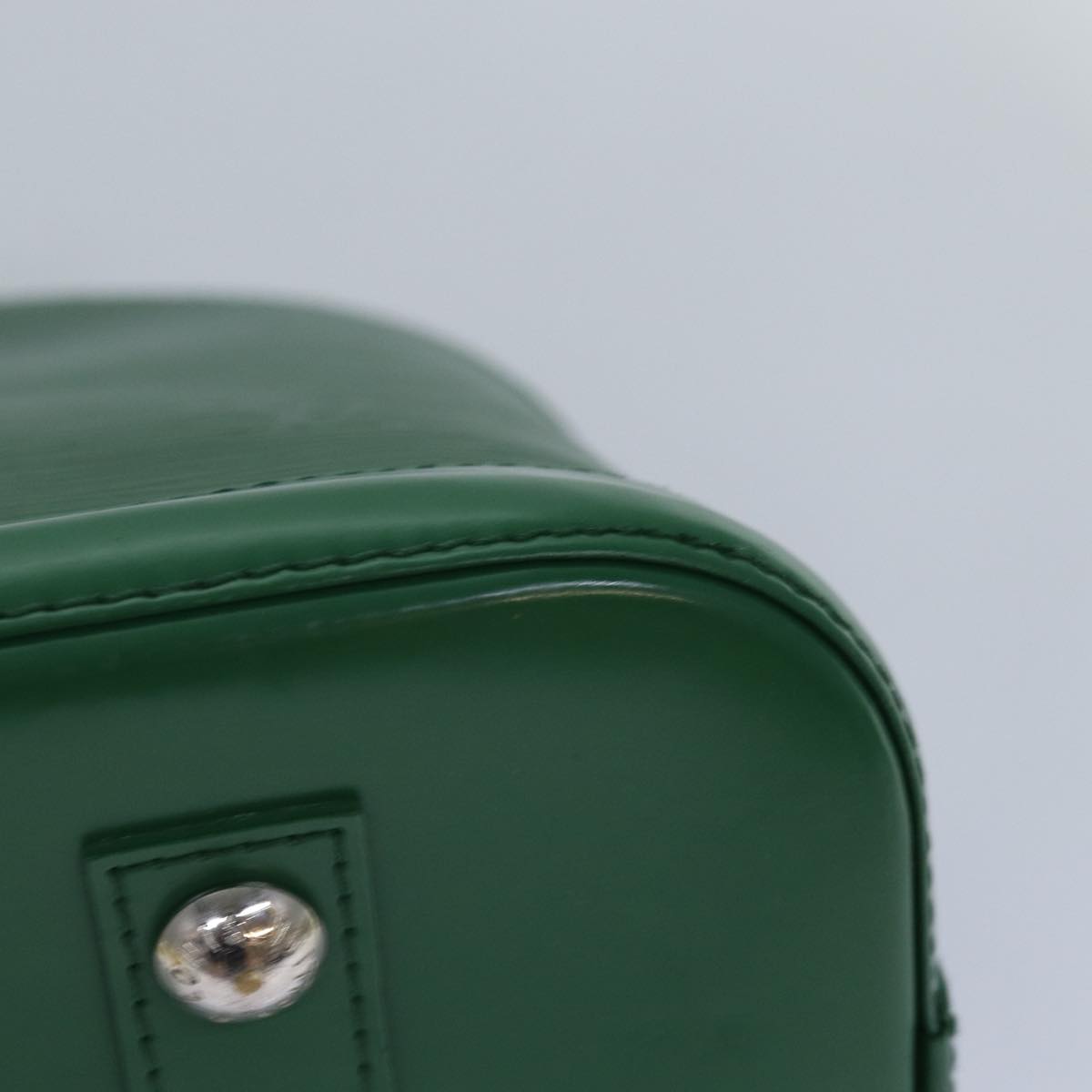 Louis Vuitton Alma Green Calfskin Handbag