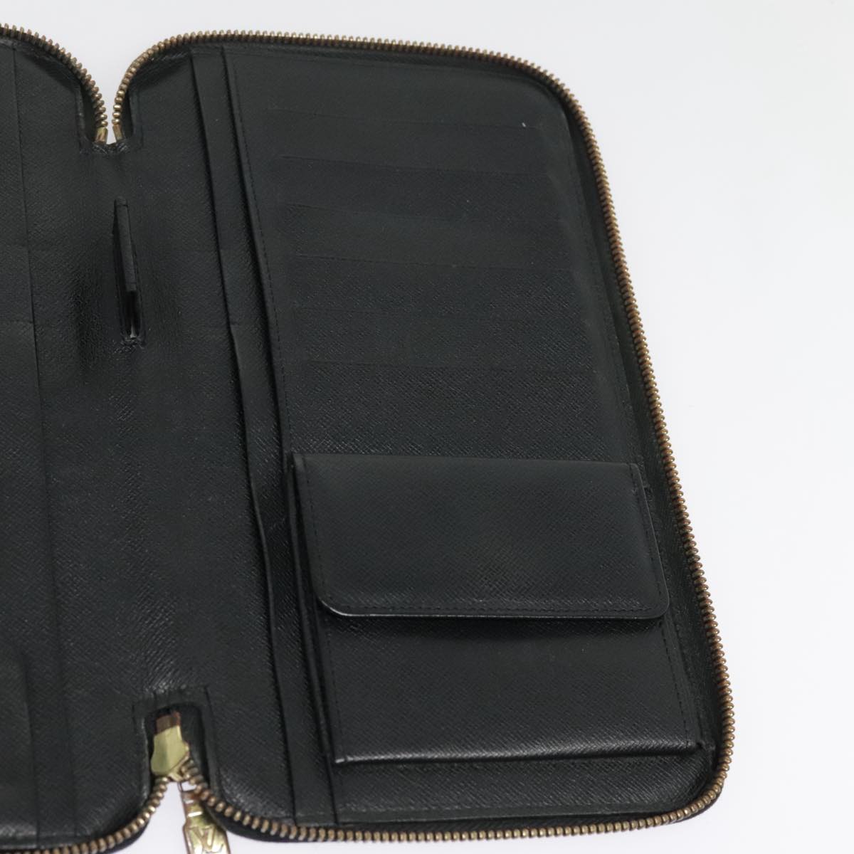 Louis Vuitton Zippy Wallet Black Leather Wallet