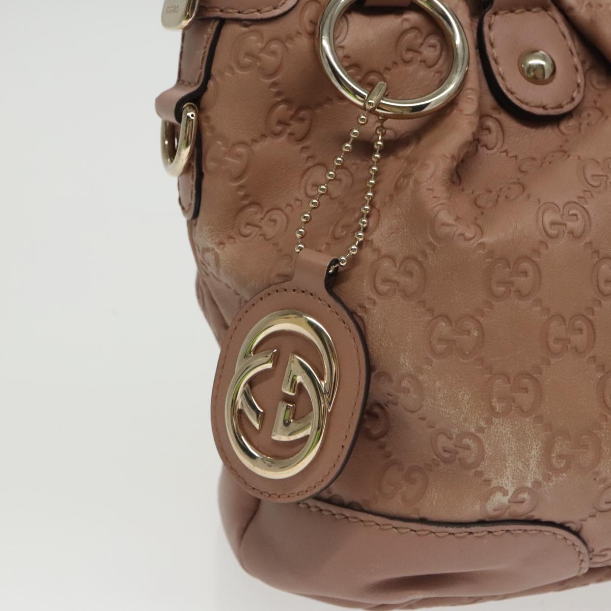 Gucci Gg Canvas Brown Leather Handbag
