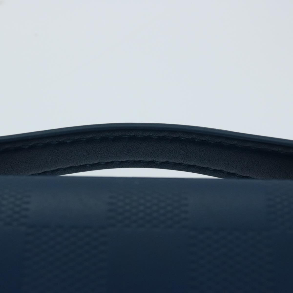 Louis Vuitton Atholl Blue Leather Clutch Bag