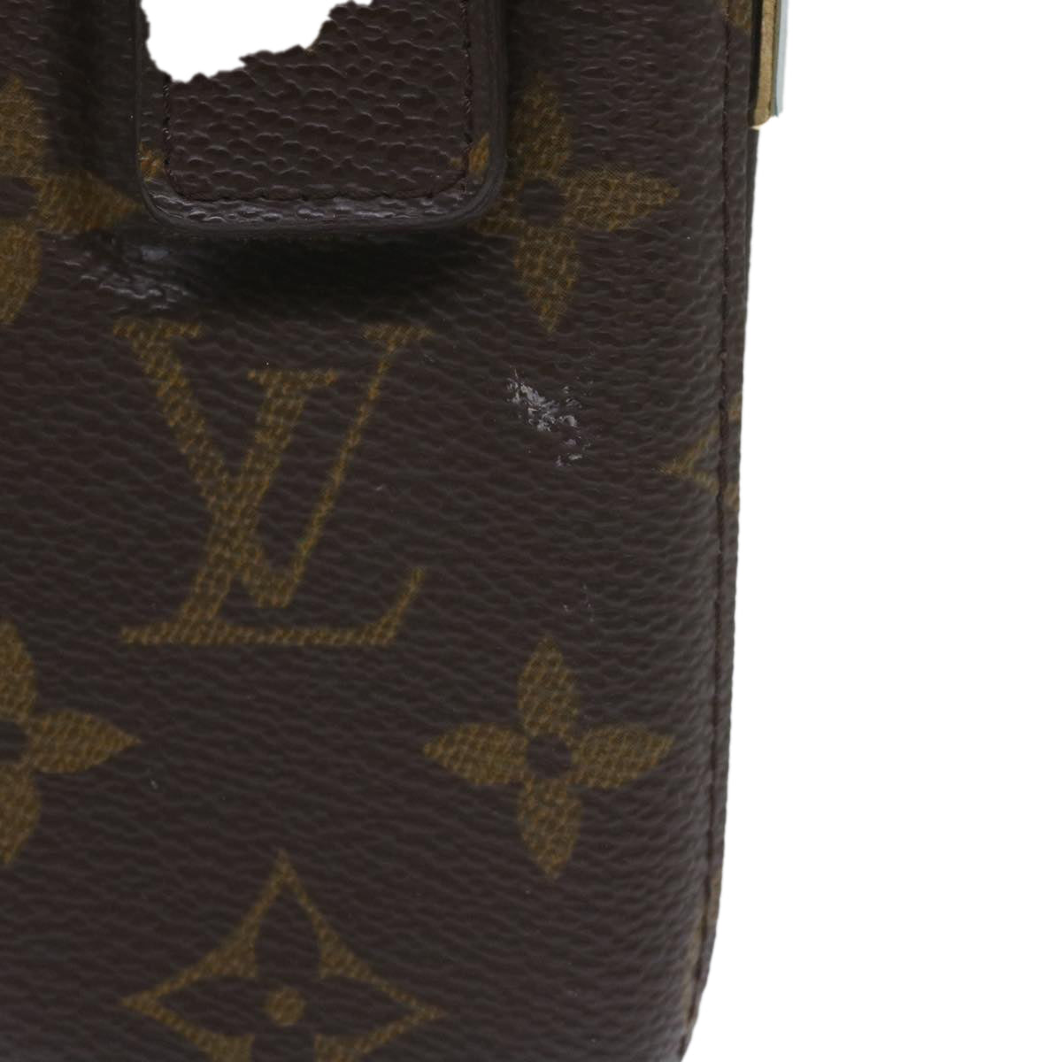 Louis Vuitton Etui Téléphone Brown Canvas Phone Jewelry