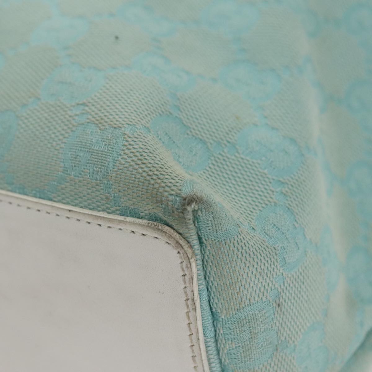 Gucci Gg Canvas Blue Canvas Tote Bag
