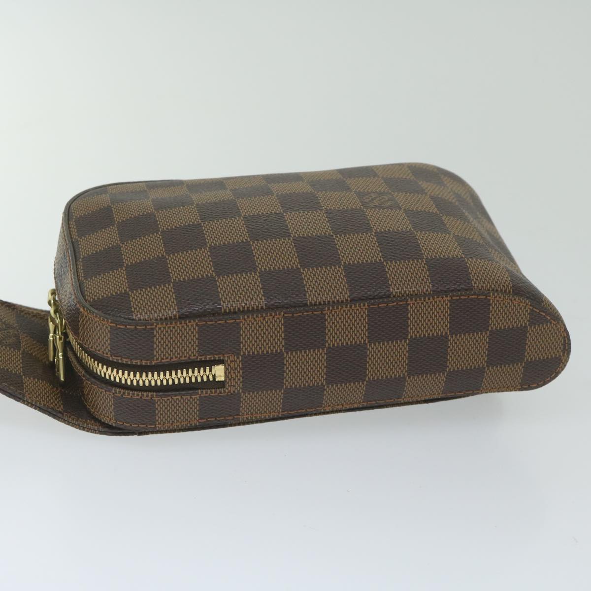 Louis Vuitton Geronimo Brown Canvas Shoulder Bag