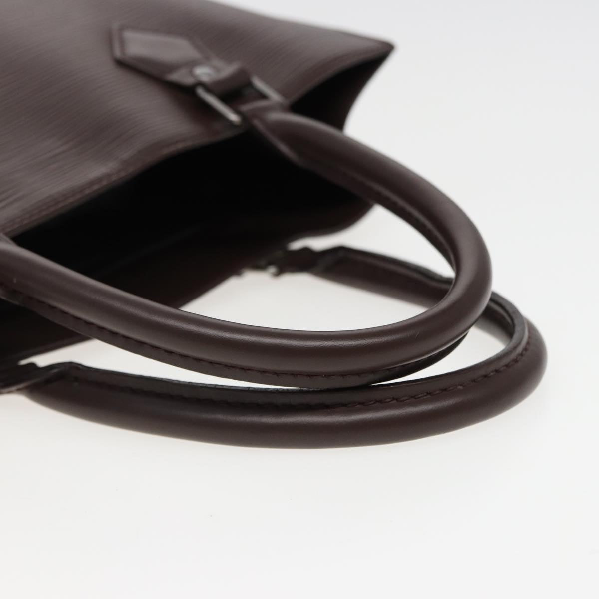 Louis Vuitton Sac Plat Brown Leather Handbag