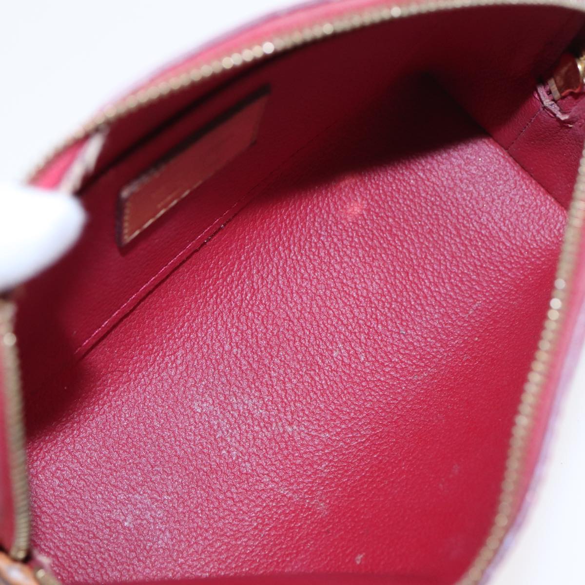 Louis Vuitton Cosmetic Pouch Red Patent Leather Clutch Bag