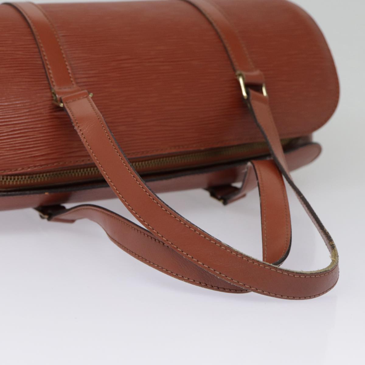 Louis Vuitton Soufflot Brown Leather Handbag