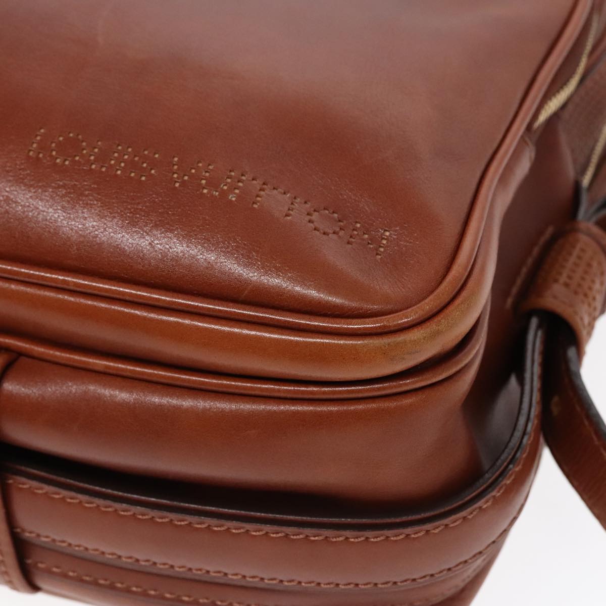 Louis Vuitton Trotteur Brown Leather Shoulder Bag