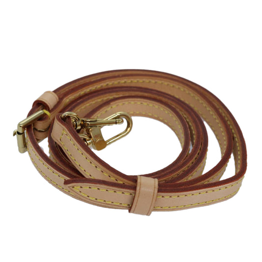 Louis Vuitton Shoulder Strap Beige Leather Bag Jewelry ()