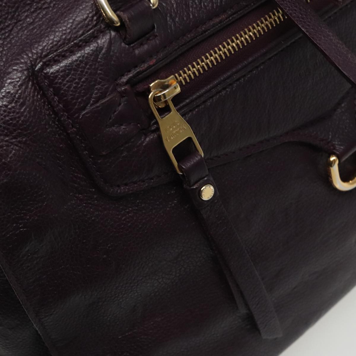 Louis Vuitton Lumineuse Purple Leather Shoulder Bag