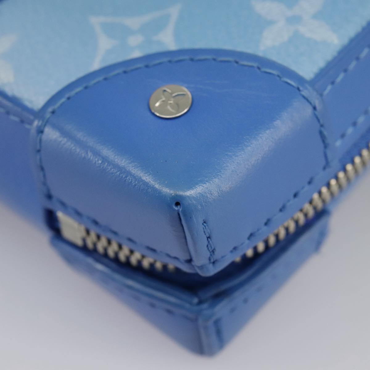 Louis Vuitton Trunk Blue Canvas Shoulder Bag