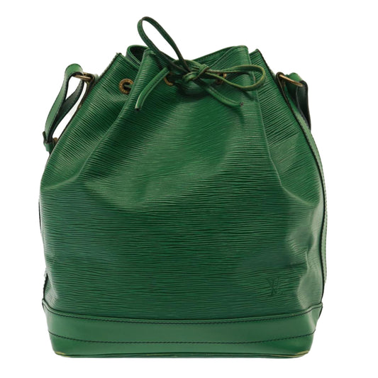 Louis Vuitton Noé Green Leather Shoulder Bag