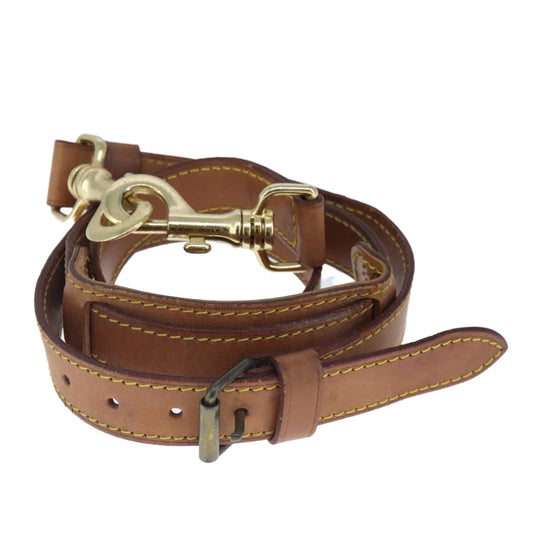 Louis Vuitton Shoulder Strap Beige Leather Bag Jewelry ()