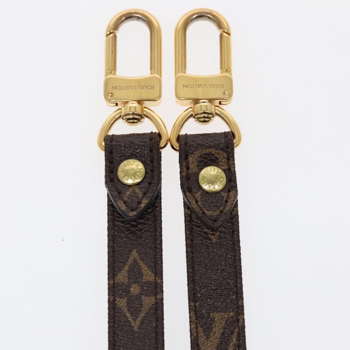 Louis Vuitton Shoulder Strap Brown Canvas Bag Jewelry