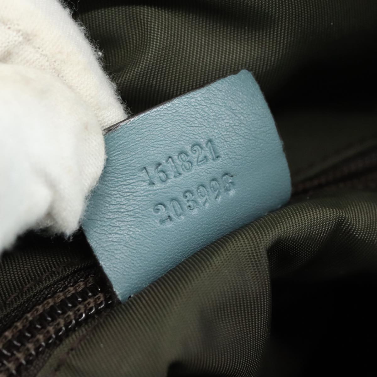 Gucci Gg Canvas Turquoise Canvas Shoulder Bag