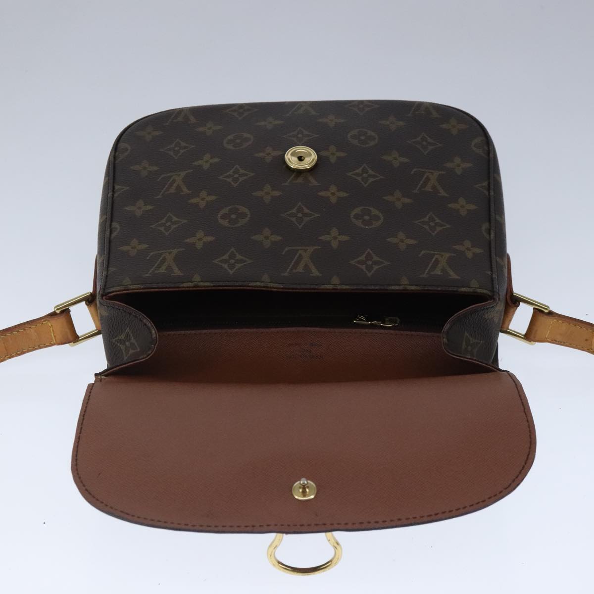 Louis Vuitton Saint Cloud Brown Canvas Shoulder Bag