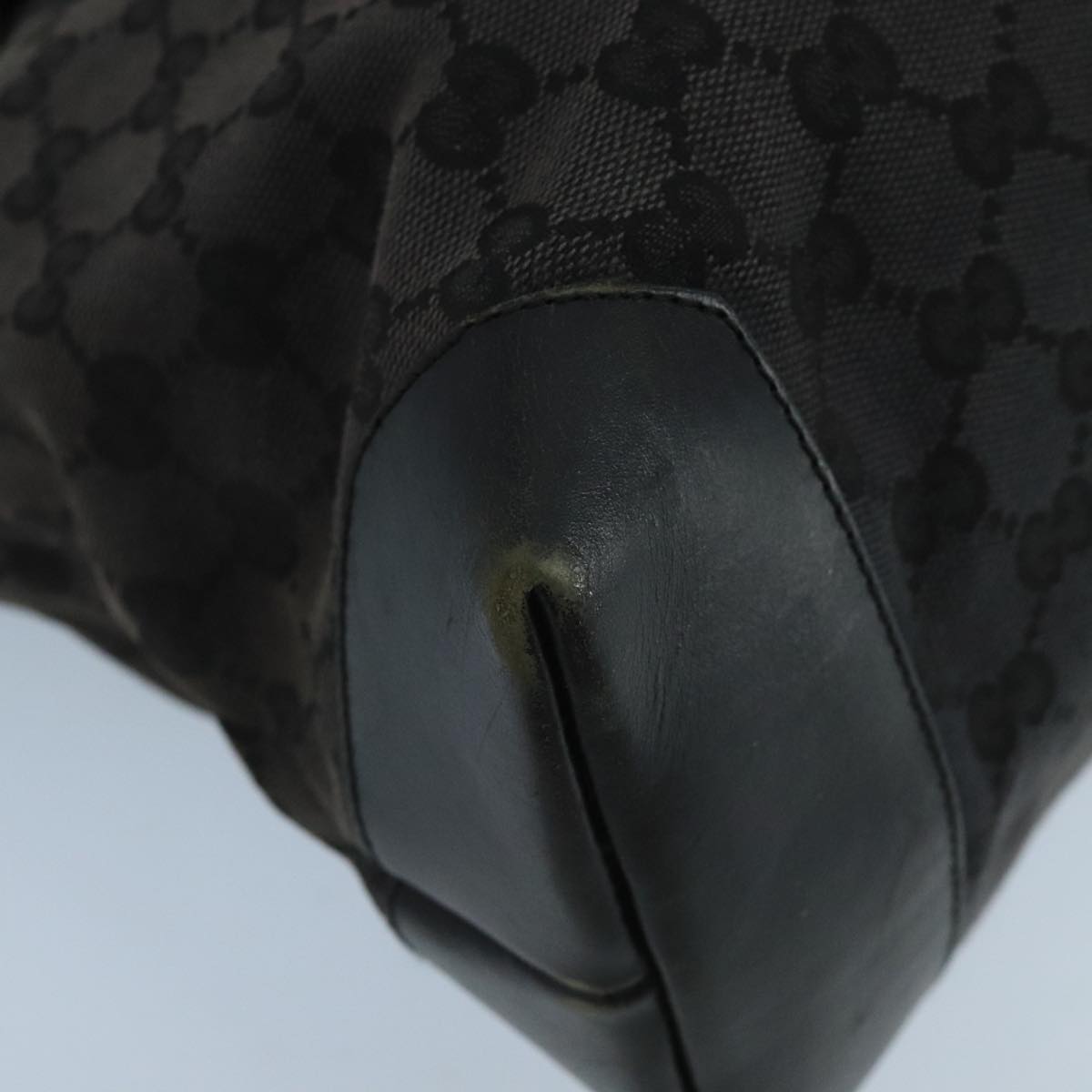 Gucci Black Canvas Tote Bag