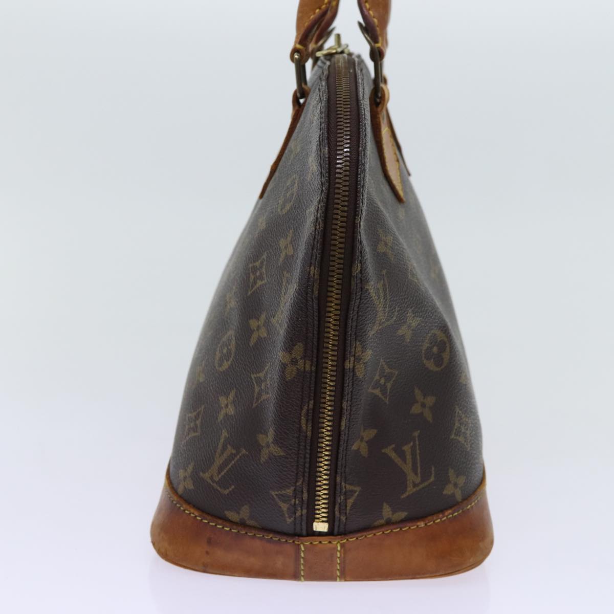Louis Vuitton Alma Brown Canvas Handbag