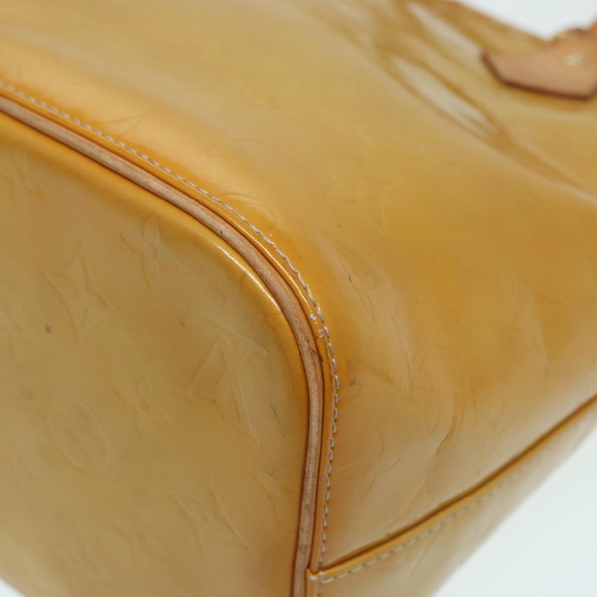 Louis Vuitton Houston Beige Patent Leather Handbag