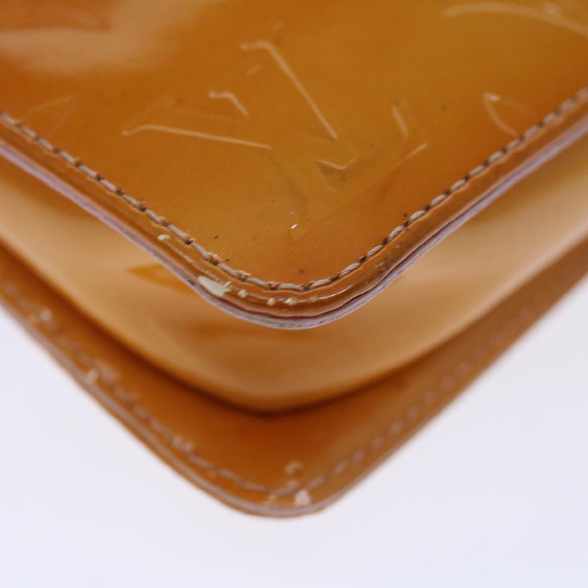 Louis Vuitton Pochette Brown Patent Leather Handbag