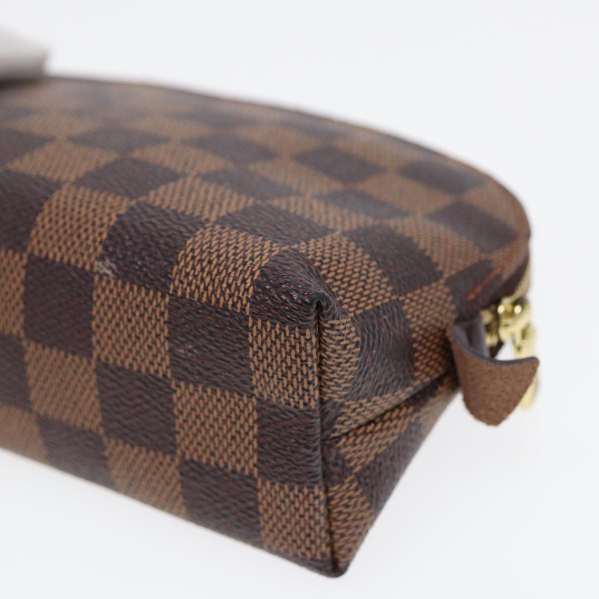 Louis Vuitton Trousse A Maquillage Brush Brown Canvas Clutch Bag