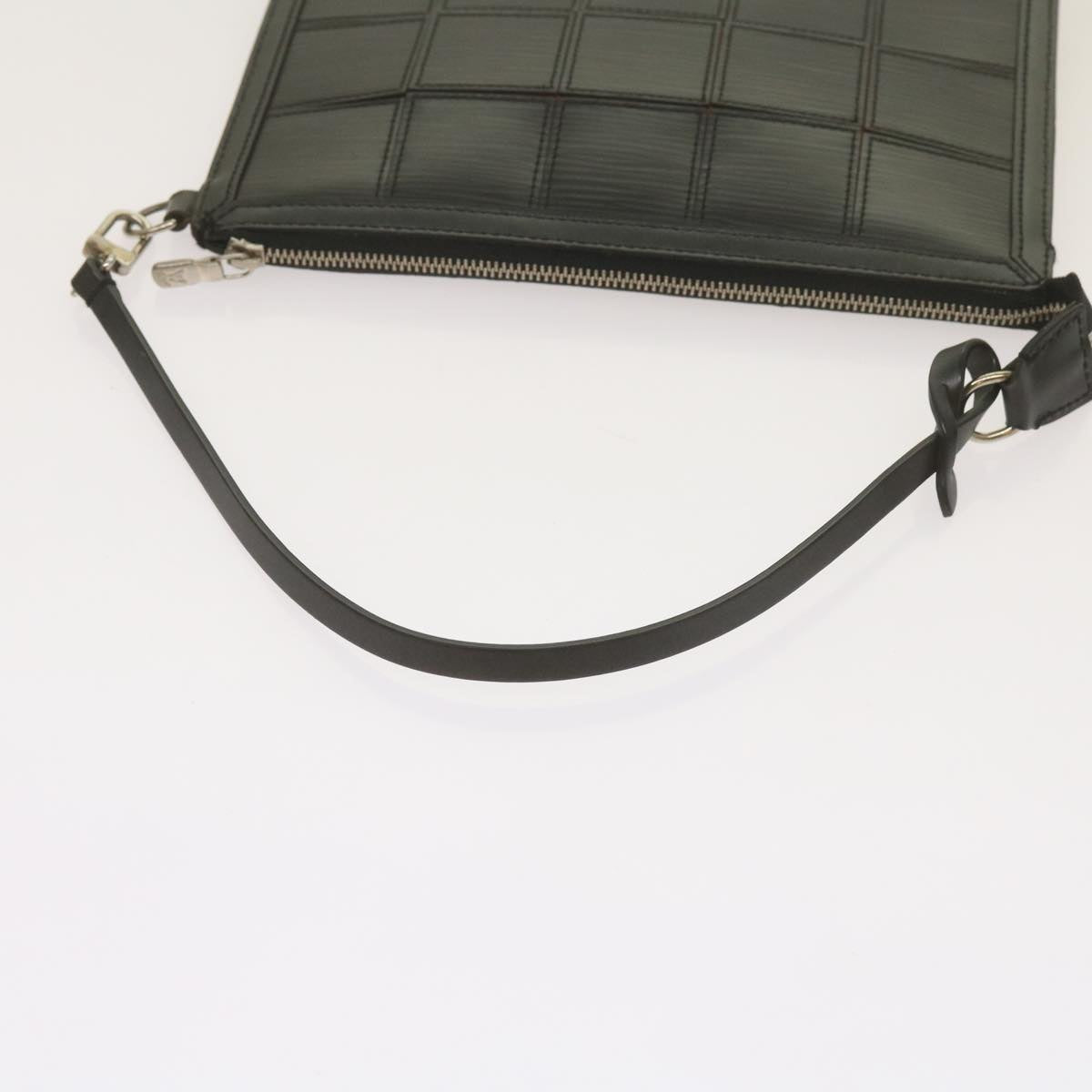 Louis Vuitton Delmonico Black Leather Clutch Bag