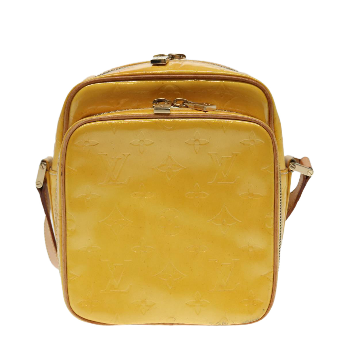 Louis Vuitton Wooster Yellow Patent Leather Shoulder Bag