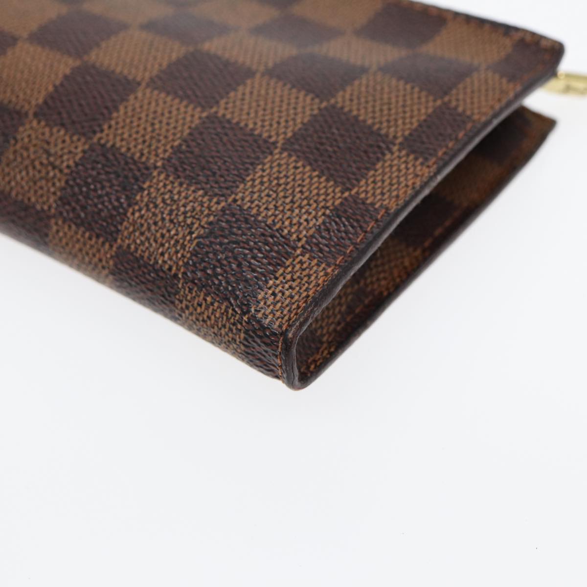 Louis Vuitton Poche Toilette Brown Canvas Clutch Bag