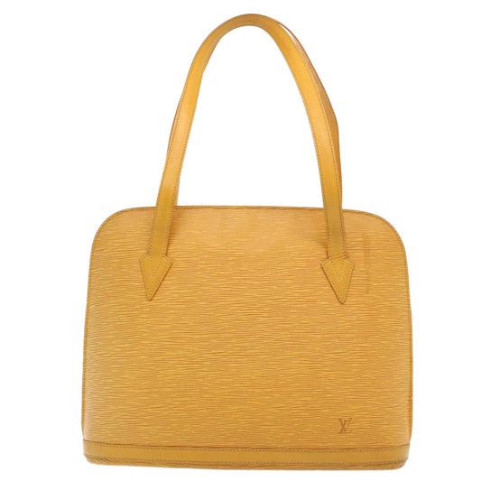 Louis Vuitton Lussac Yellow Leather Shoulder Bag