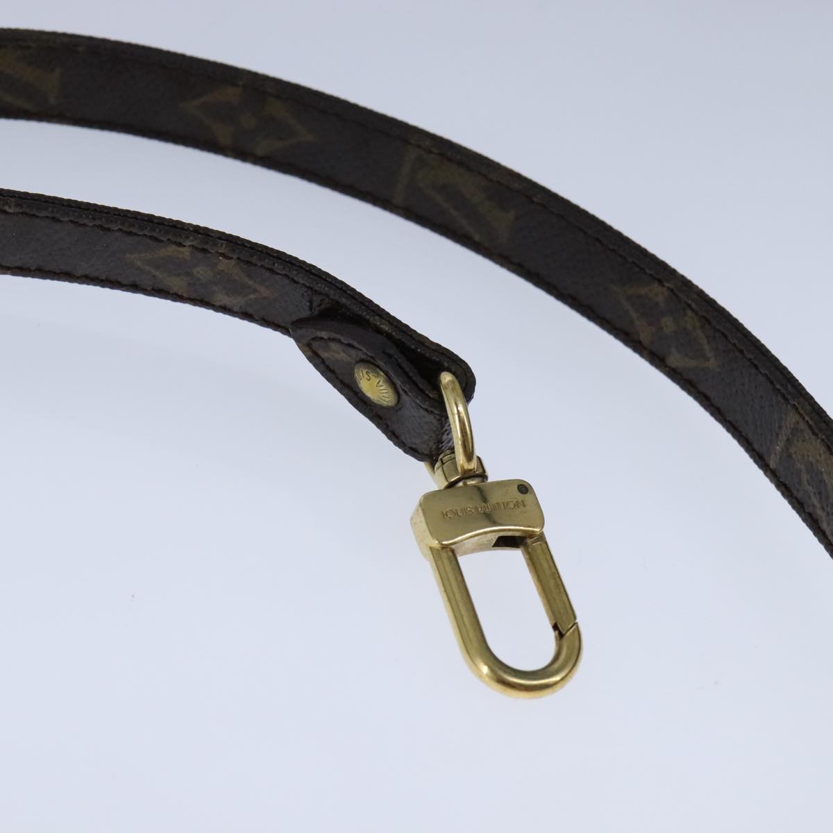 Louis Vuitton Shoulder Strap Brown Canvas Bag Jewelry