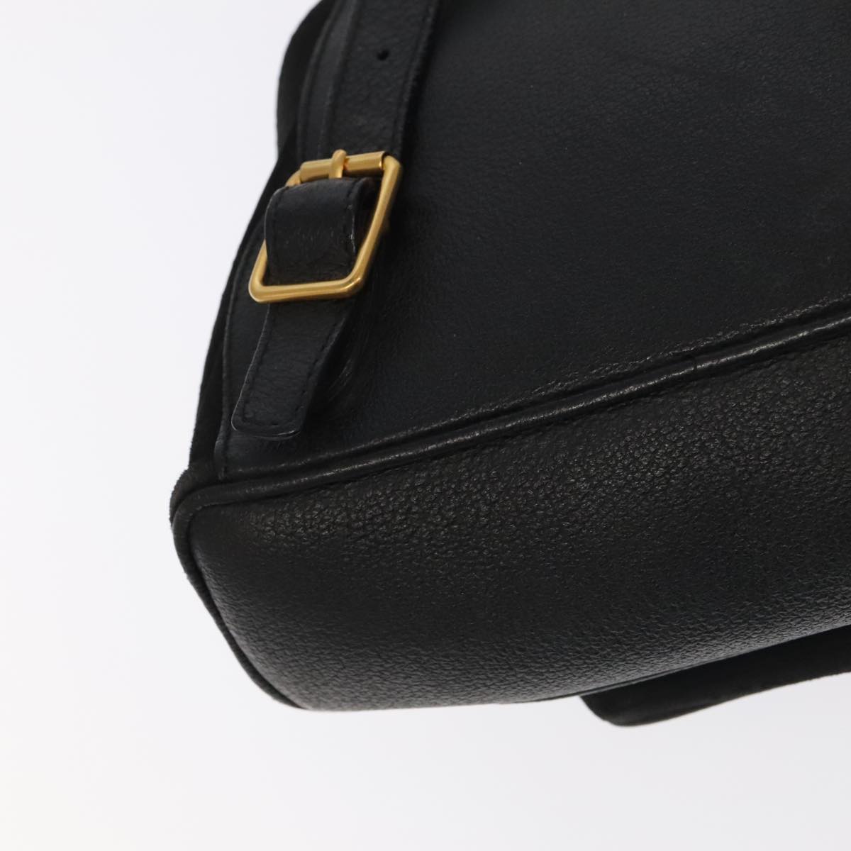 Gucci Bamboo Black Suede Backpack Bag