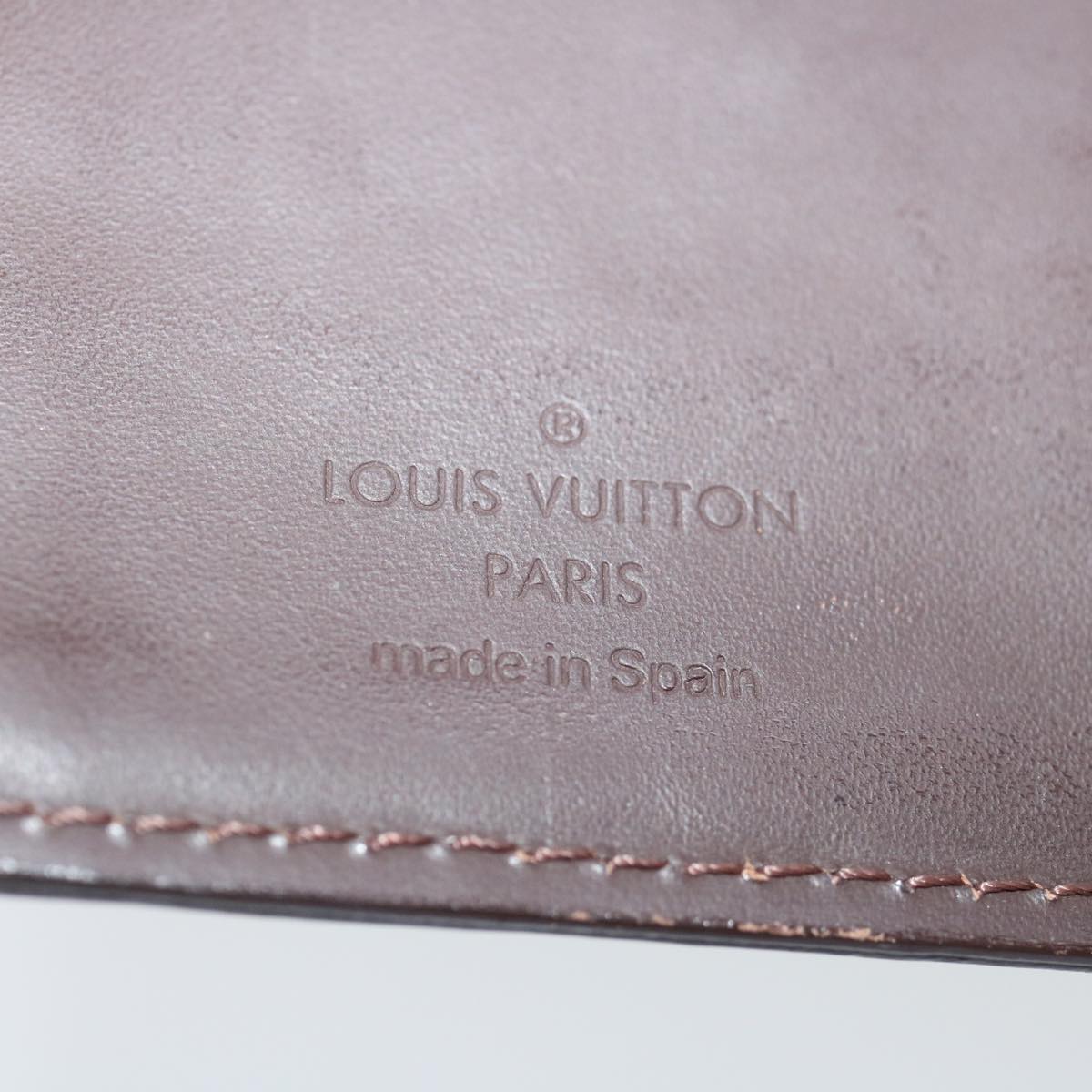 Louis Vuitton Agenda Cover Black Leather Wallet