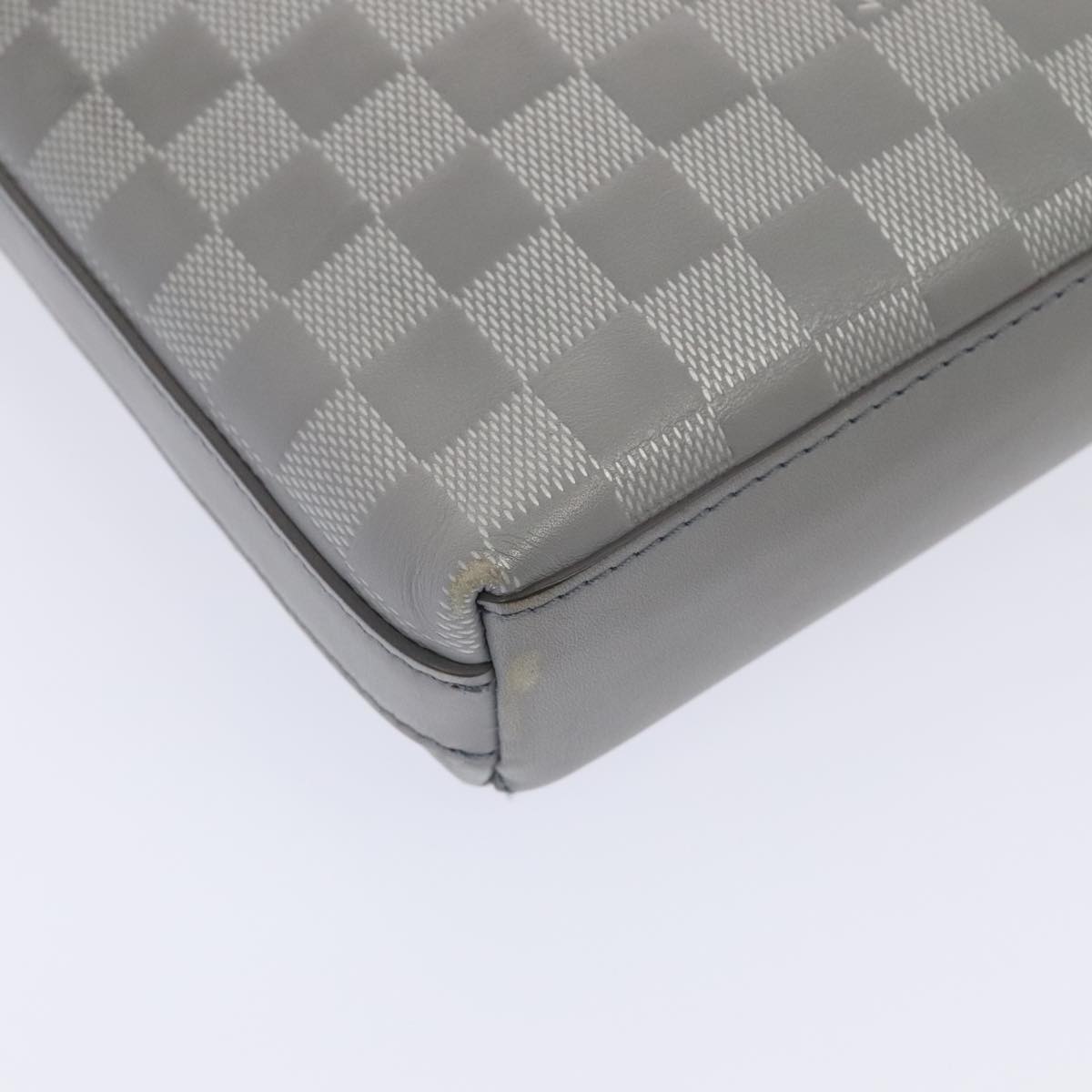 Louis Vuitton Messenger Silver Leather Shoulder Bag