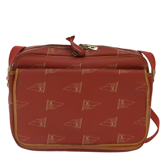 Louis Vuitton America's Cup Red Canvas Shoulder Bag ()