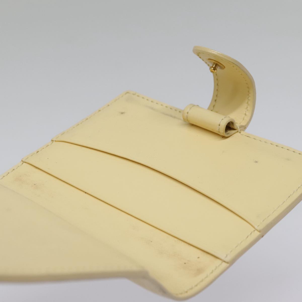 Louis Vuitton Agenda Cover Beige Leather Wallet