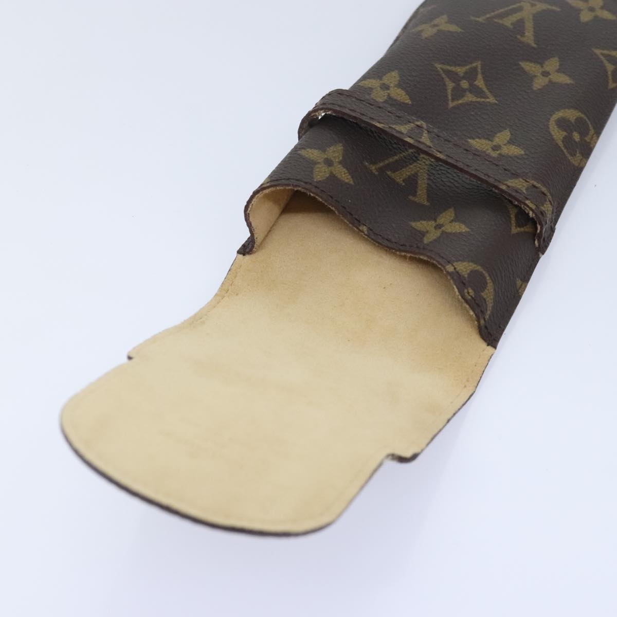 Louis Vuitton Glasses Case Brown Canvas Wallet