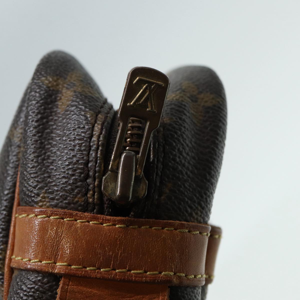 Louis Vuitton Compiegne 28 Brown Canvas Clutch Bag