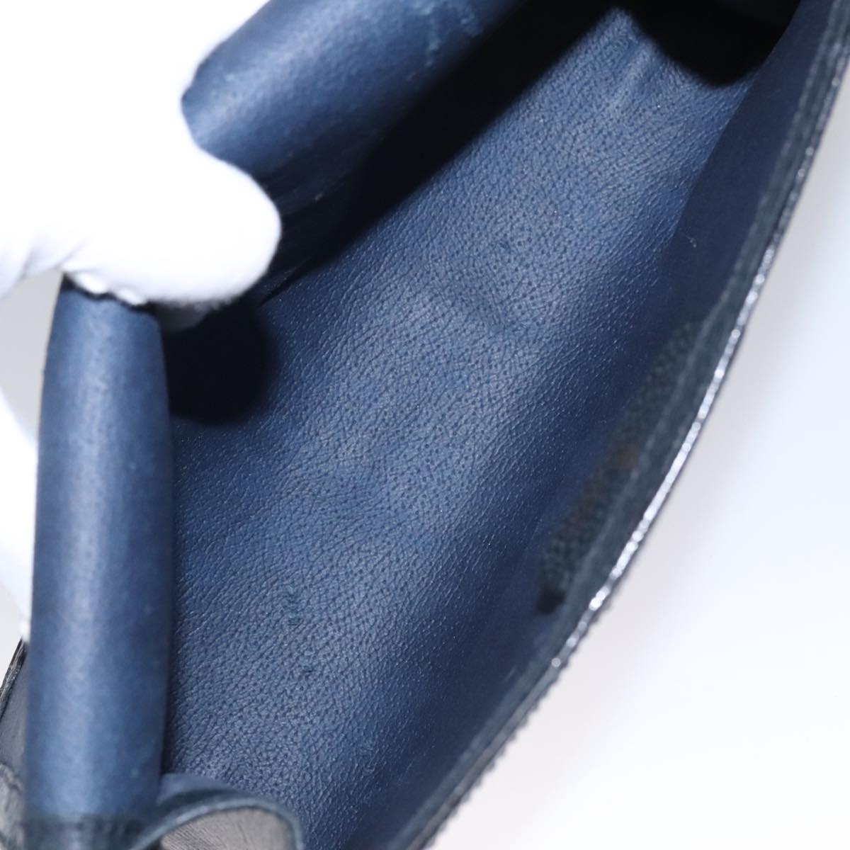Gucci Gg Canvas Navy Canvas Clutch Bag