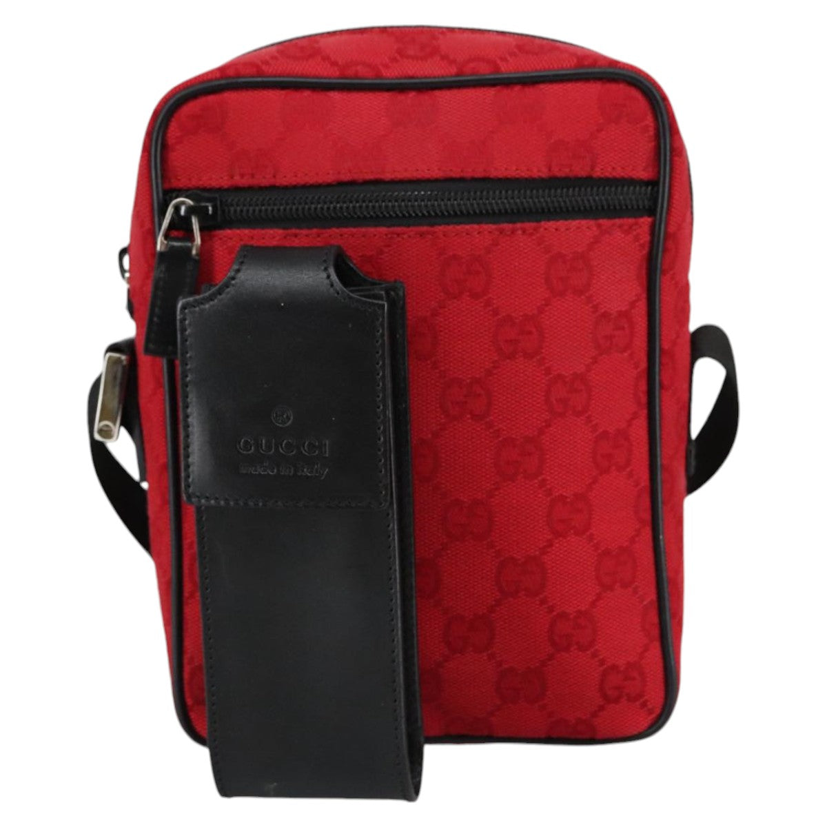 Gucci Red Canvas Shoulder Bag ()