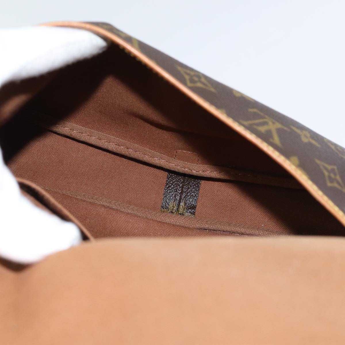 Louis Vuitton Saumur Brown Canvas Shoulder Bag