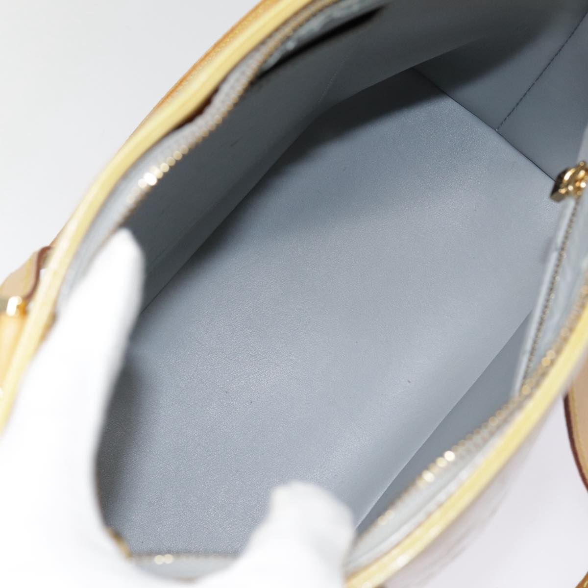 Louis Vuitton Houston Yellow Patent Leather Handbag