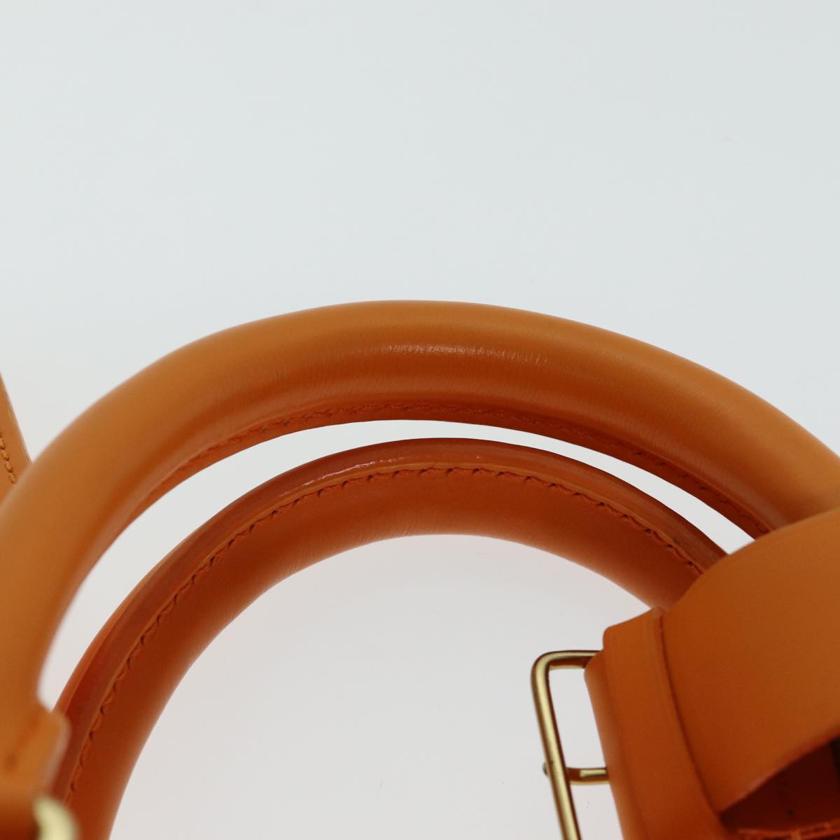 Louis Vuitton Keepall Orange Leather Travel Bag