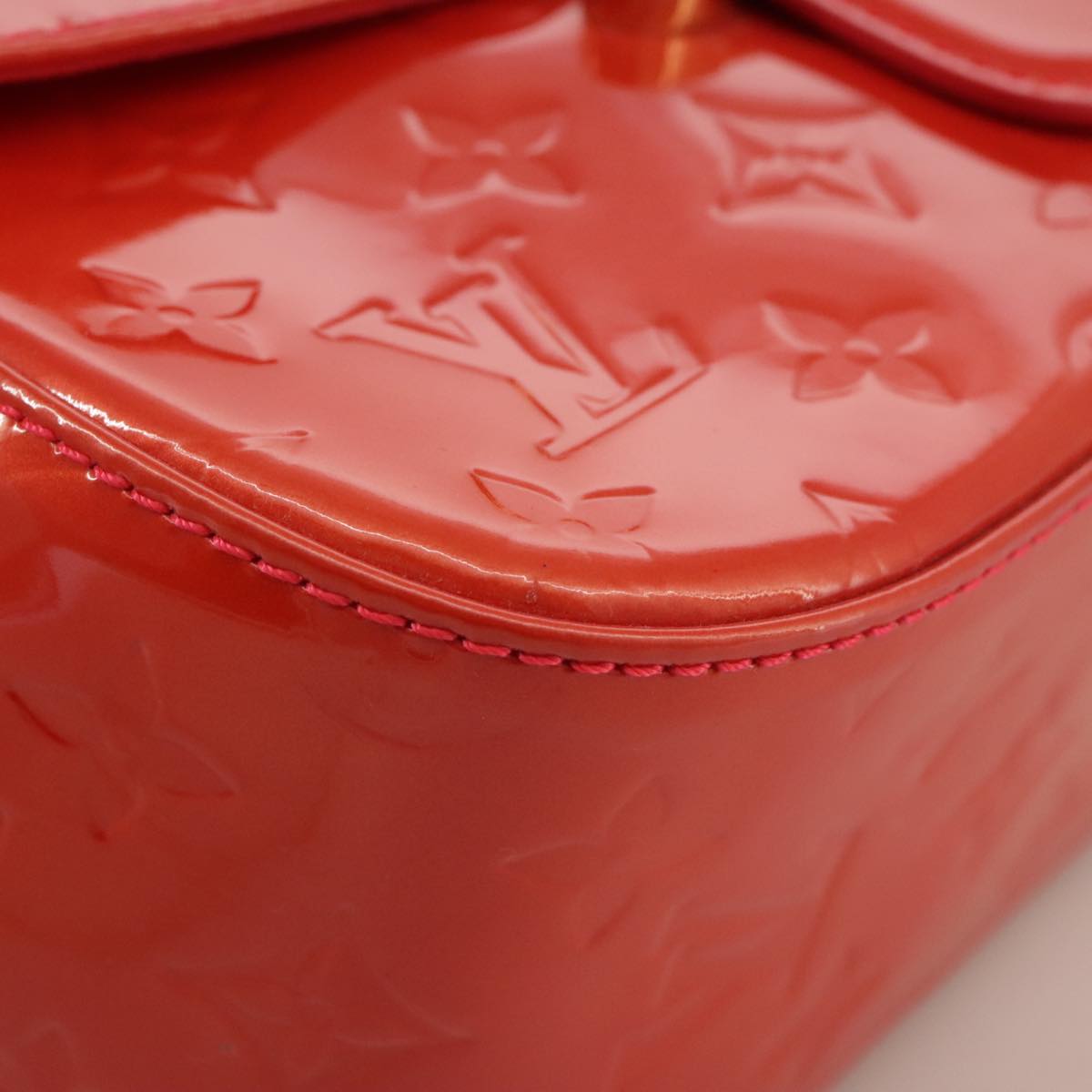 Louis Vuitton Bellflower Red Patent Leather Shoulder Bag