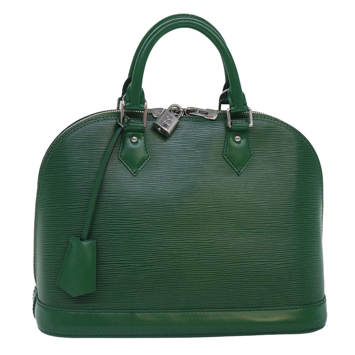 Louis Vuitton Alma Green Calfskin Handbag