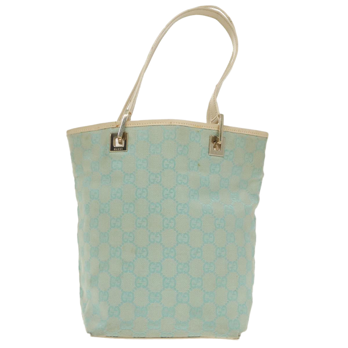 Gucci Blue Canvas Tote Bag
