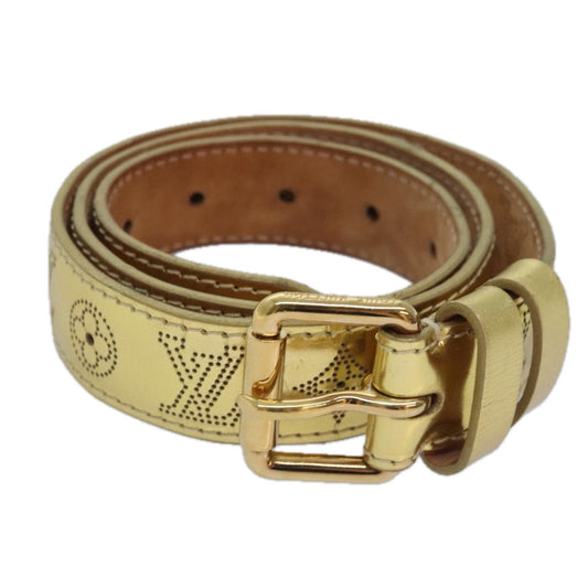 Louis Vuitton Mahina Gold Leather Belt