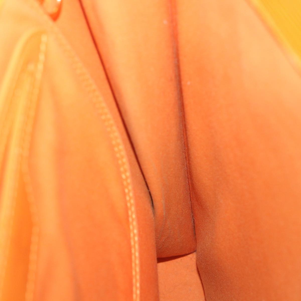 Louis Vuitton Sac Plat Orange Leather Handbag